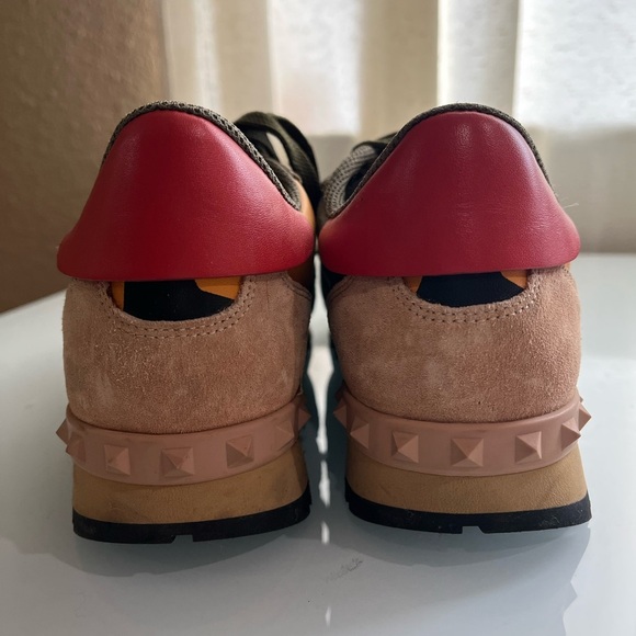 VALENTINO GARAVANI ROCKRUNNER CAMOUFLAGE SNEAKERS - Picture 2 of 12